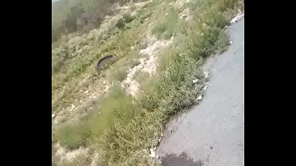 Exhibicionista de viaje con mi amigo camionero
