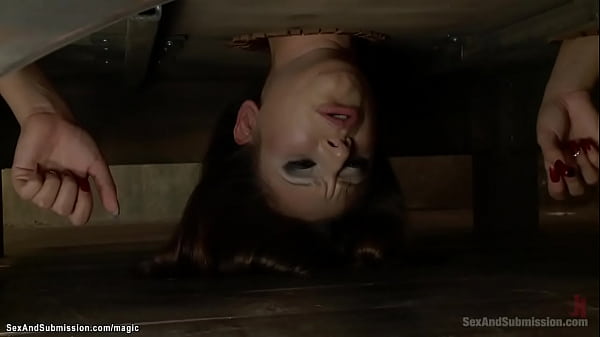 Hot bound slaves threesome anal fucked