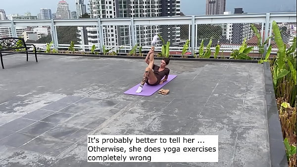 Dirty yoga instructor fucked me when he saw my cameltoe