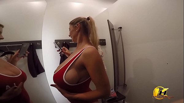 Katerina Hartlova Come with me Shooping and Changing Room in Mall