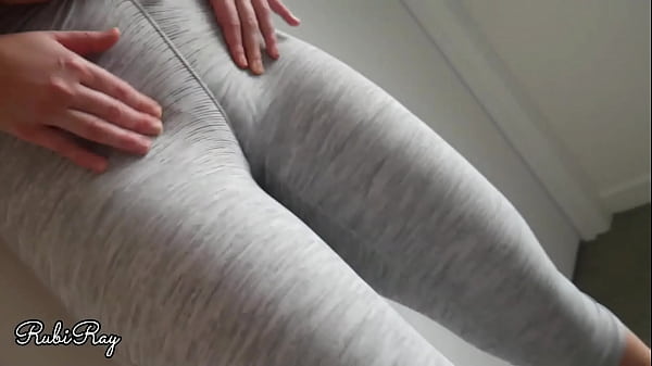 Cute n Fit step sister makes me cum in her panties and leggings and pull them up