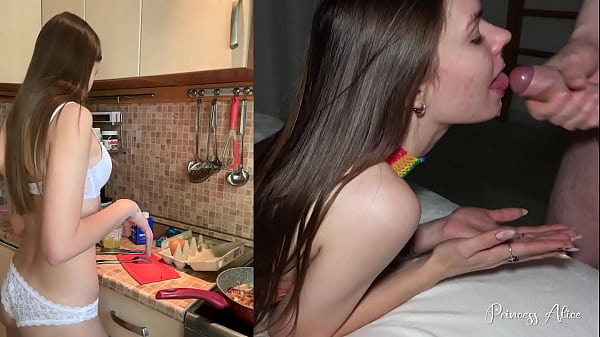 LIFE OF A STUDENT - Enjoying Tasty Food And Cock - Princess Alice