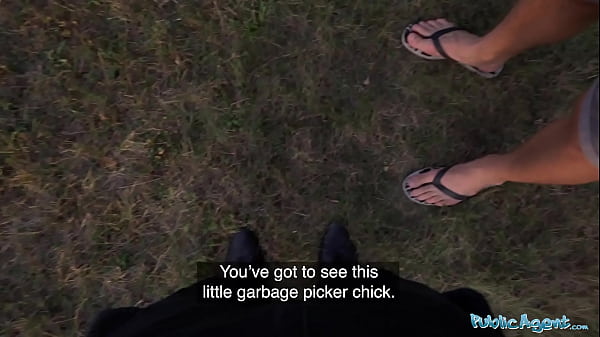 Public Agent Hot brunette criminal is taken into the woods for an outdoors fucking