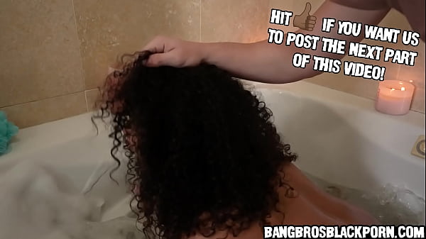 Black babe enjoying fantasy rough play with her boyfriend