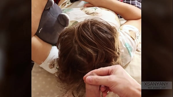 CUMming on Step Sister's blonde Hair while she was Playing the Game on her smartphone -XSanyAny