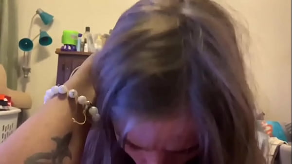 Cute lesbian bestfriend  comes into my room to suck me off