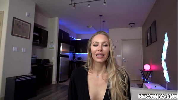 Lucky stud getting a deepthroat blowjob from his hot stepmom