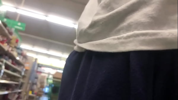 She kept looking cock bulge