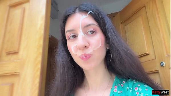 Hottie Lost the Game and Had to Walk with Cum on Her Face - Cumwalk Thumbnail