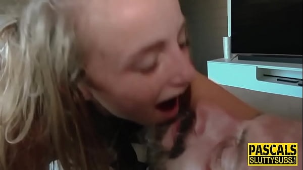 Bdsm hottie gets throat fucked