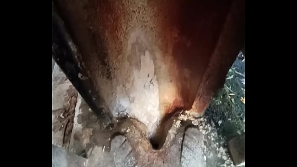 faccio pipi all'aperto in un bagno medievale