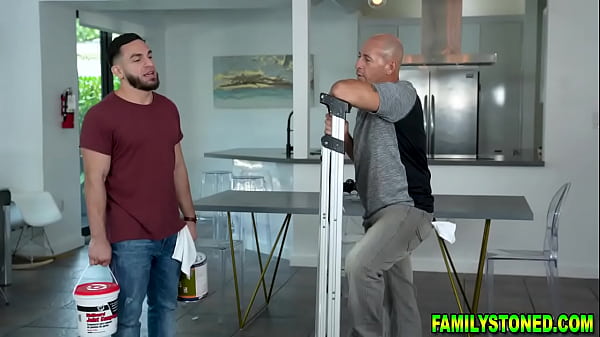 Lucky guy pleasing his lonely step aunt Carmela Clutch in bed