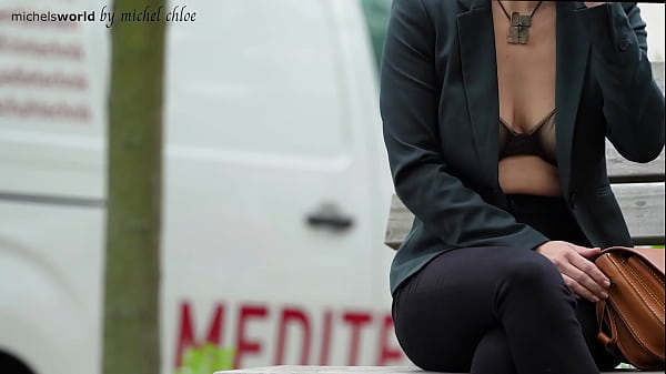 submissive business woman - exposed in public