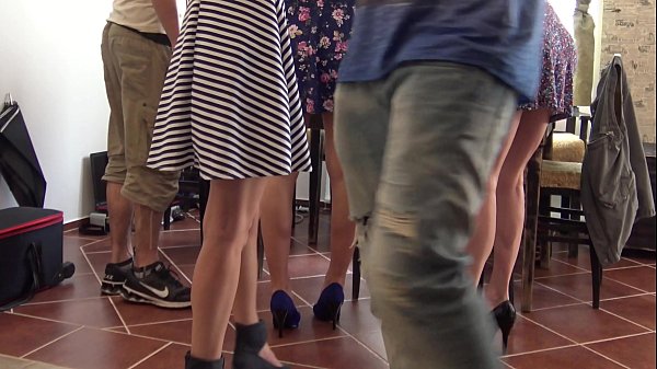 No Panties Upskirt Dreams with 4 Hot Sexy Girls Wedgies