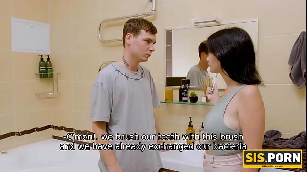 SIS.PORN. Thats MY toothbrush… and thats MY cock