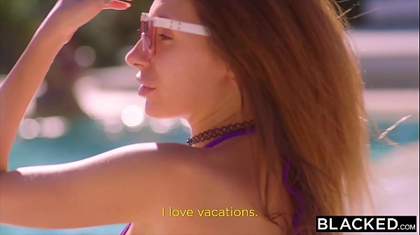 BLACKED Hottie Penelope has secret pool sex with huge BBC