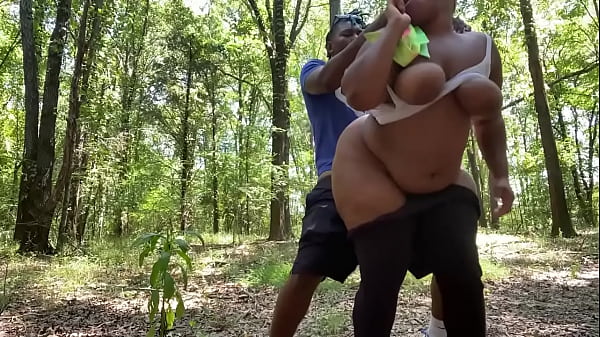 Handsomedevan walk up on a lost big booty  bbw in the woods so he fucks her ass hole