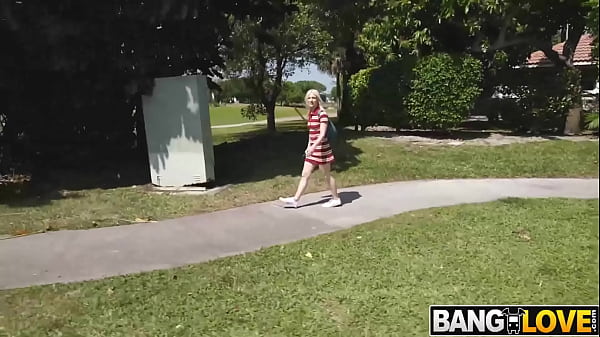 College Cutie Amber’s Tits Bounce in Anal Bus Romp!