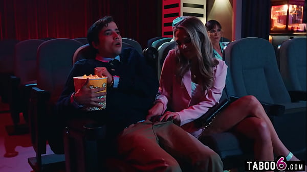 Movie theatre had teen couple fucking disburbing old people trying to watch