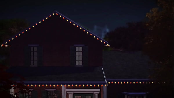 slut at a halloween party takes two dicks