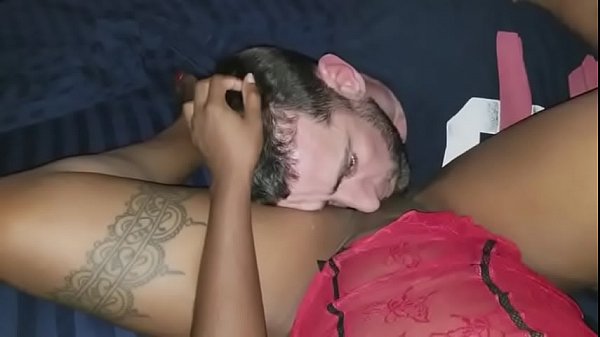 White boy eating black pussy