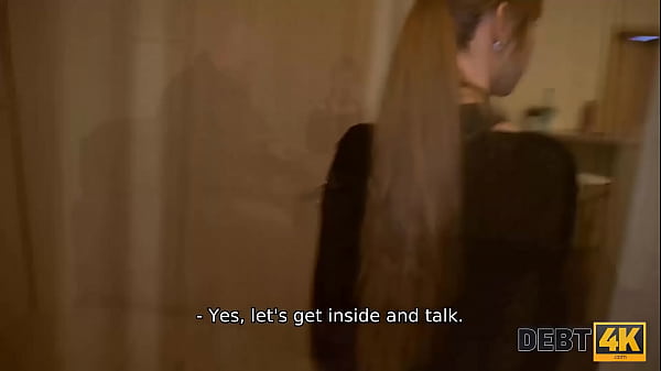 DEBT4k. Teen doesnt want sex with debt collector but its the only way out
