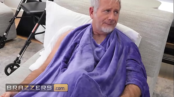 Old Guy Jay Crew Is Lucky To Have His Fuck Buddy Katie Morgan & His Nurse Sharing His Hard Dick - BRAZZERS