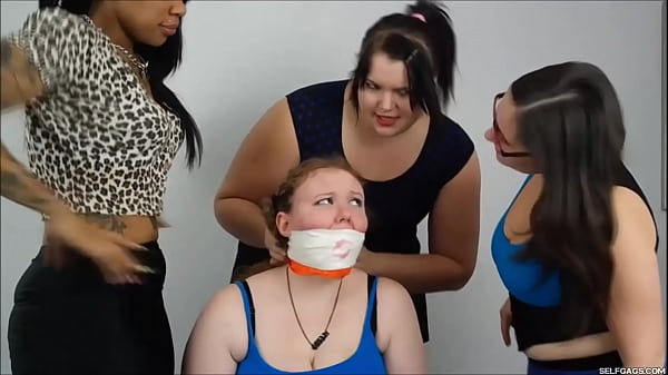 Slutty Whore Turned Gagged Slave By Three Lesbian Women Who Loves Gagging Girls!
