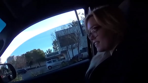 Horny Blonde Tests her Sucking Skills on Porn Producer