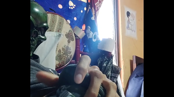 Naughty latin guy masturbates his dick alone, ends up cumming