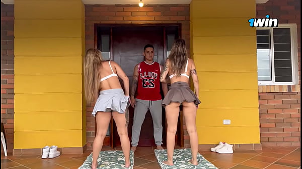 My yoga teacher fucks me together with my friend