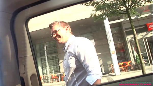 Two hot blonde angels took amateur dude into the fuck car to have some sexy fun and cum