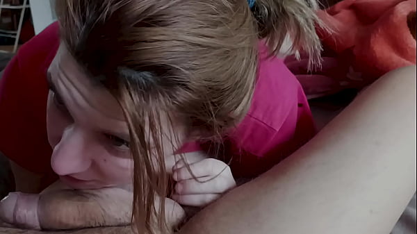 Talented Amateur Cutie pleases Big Cock with her Tongue Mouth and Throat and gets Throat Pie