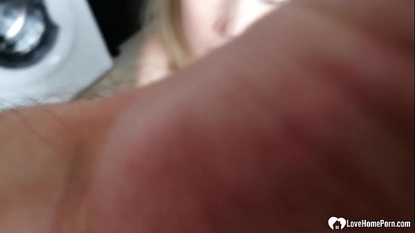 Blonde stepmom in stockings takes a hard pounding