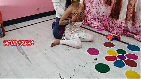 Holi special: Indian Priya had great fun with step brother on Holi occasion