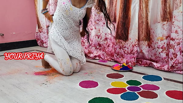 Holi special: Indian Priya had great fun with step brother on Holi occasion