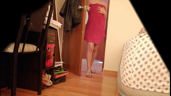 espiando a mi compañera en viaje de trabajo