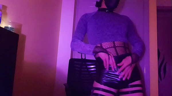 Cute femboy models her big perfect ass, TrapyAle needs some cum
