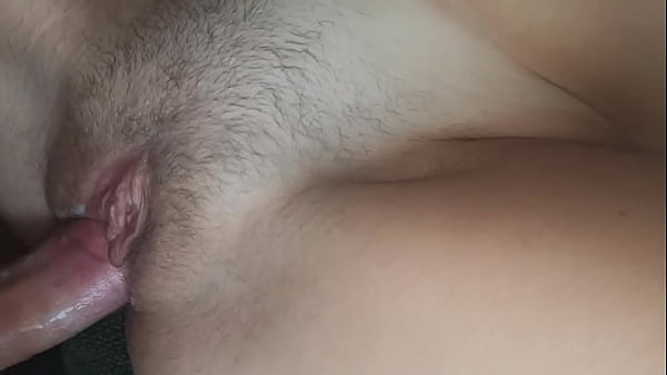 TEEN PUSSY CLOSE UP, white pussy juice appears on dick, ProgrammersWife