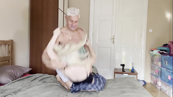 Petite teen takes BTS stepdaddy dick