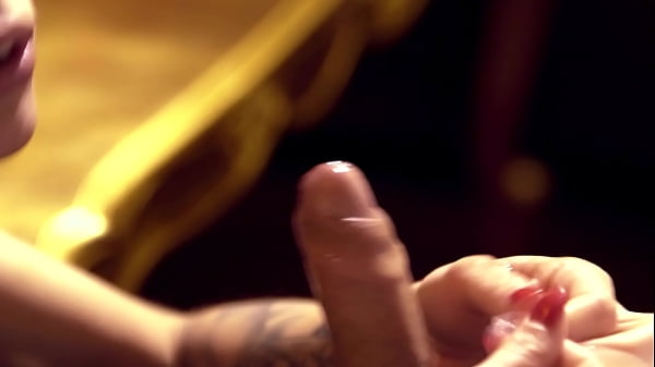 Nikita Bellucci in front of 4 men