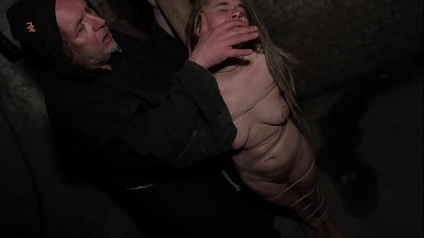 Clamps at the body of a tied up moaning witch (TRAILER)