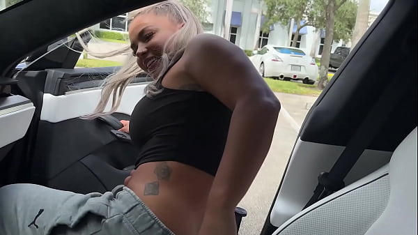 Getting fucked in a tesla