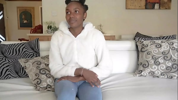 Hot Ebony Teen Model Wearing Swimsuit For Audition Teases Big Cock Producer