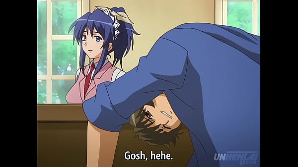 I touch the waitress's ass and she sucks me off behind the bar - Hentai [Subtitled]