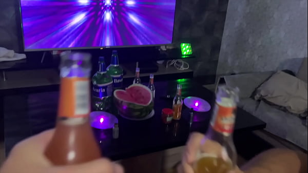 An unfaithful wife fucks at a party with strangers in front of a cuckold who is just looking at it – 2.62