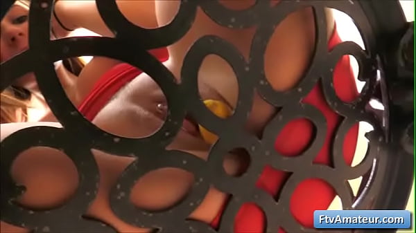 Natural busty teen amateur Aveline with pierced nipples fuck her shaved pink wet pussy with big banana Thumbnail