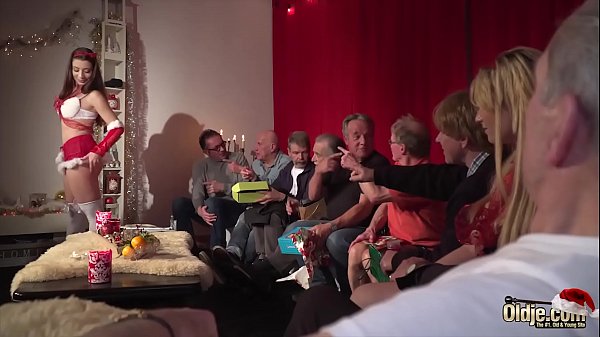 Sexy old vs young gangbang