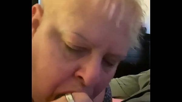 Trailer granny gumjob deepthroat 9 inch BBC facial only gags once on 9 inch cock  no teeth