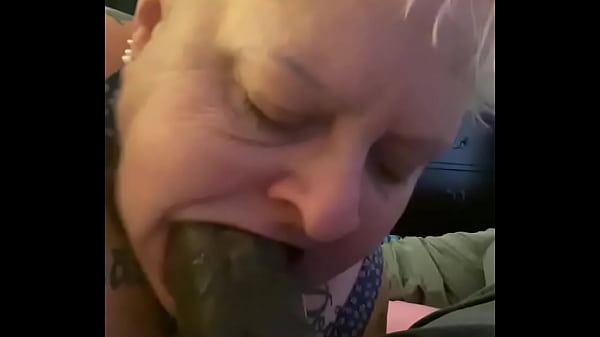 Trailer granny gumjob deepthroat 9 inch BBC facial only gags once on 9 inch cock  no teeth